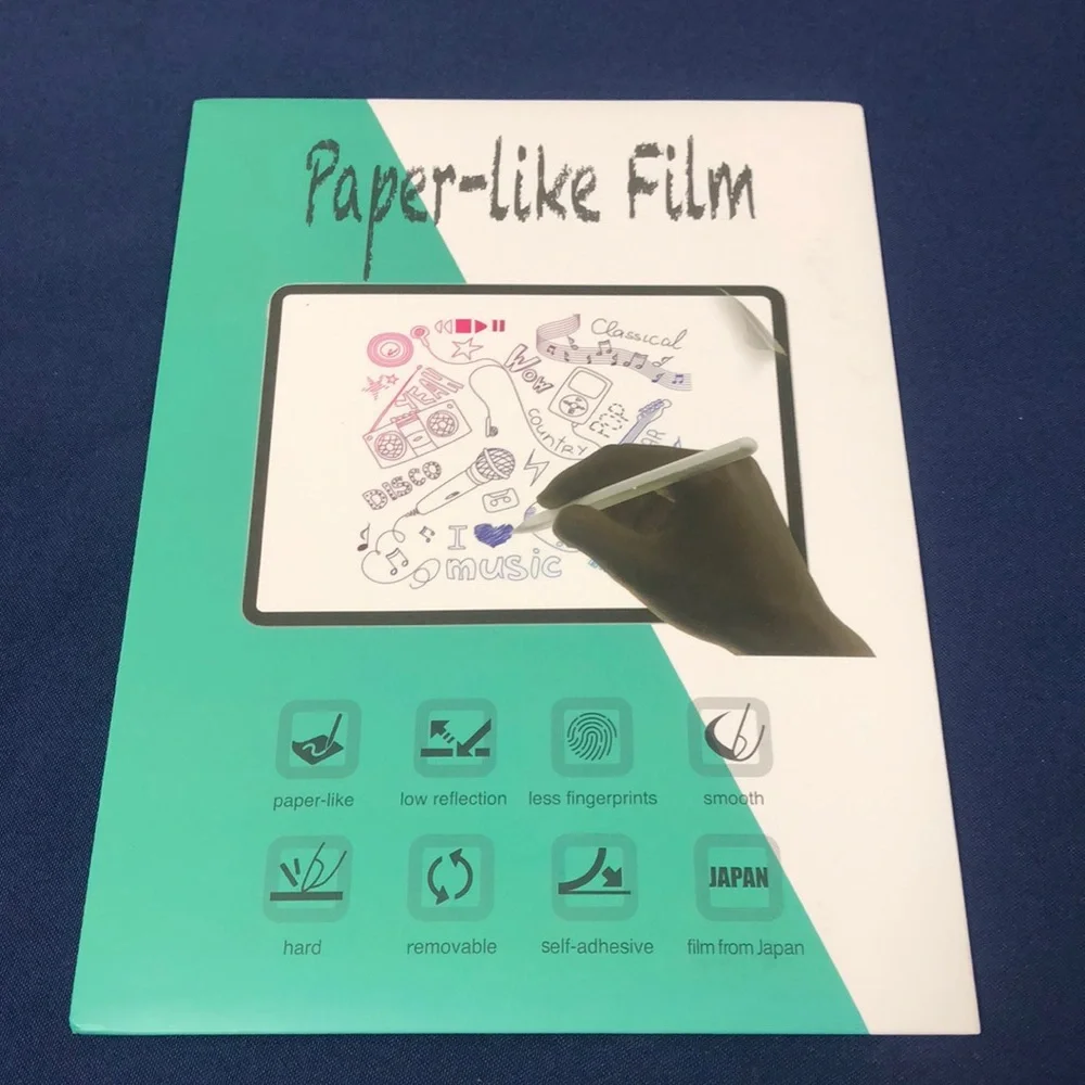 Paper-like film (1) for iPad 10.2” compatible w/Apple Pencil
